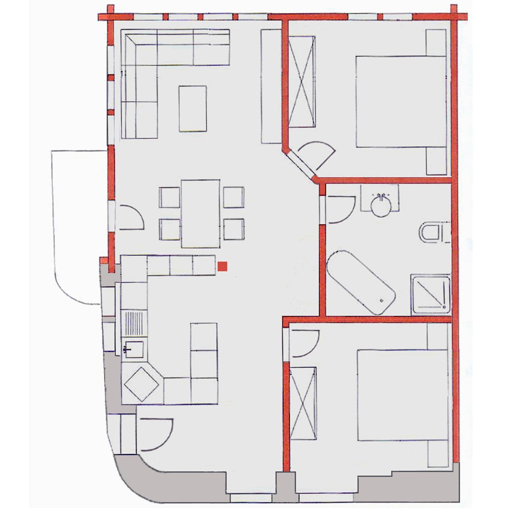 Ferienhaus Antigua Saas-Grund Bilik gambar